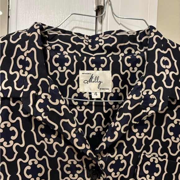 Milly of New York silk shirt dress - Picture 3 of 4